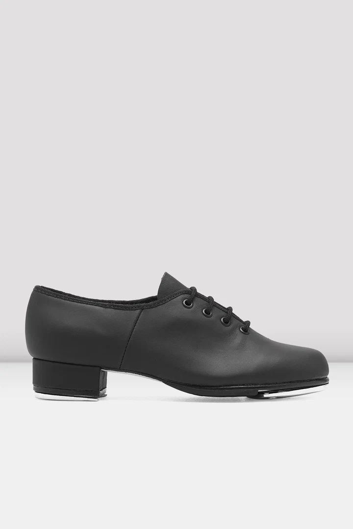 Chaussures de claquettes Jazz Oxford BLOCH à lacets en cuir avec semelle pleine et robinets Techno pour un son profond